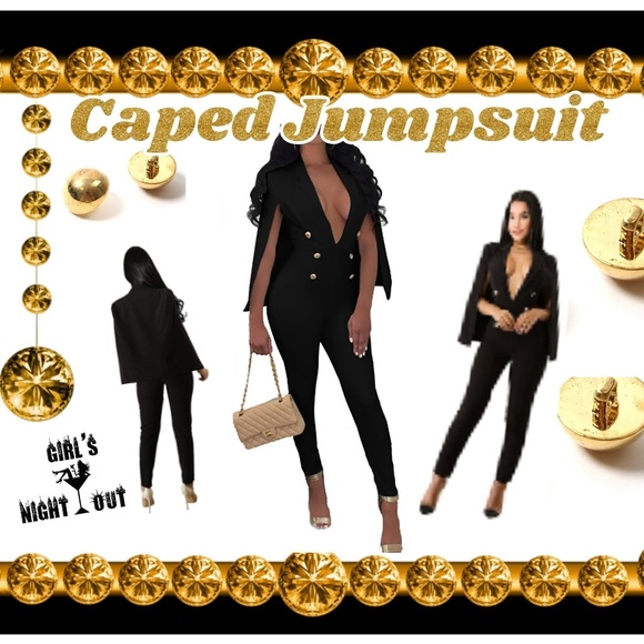 π₯SALEπ Jumpsuit w/cape